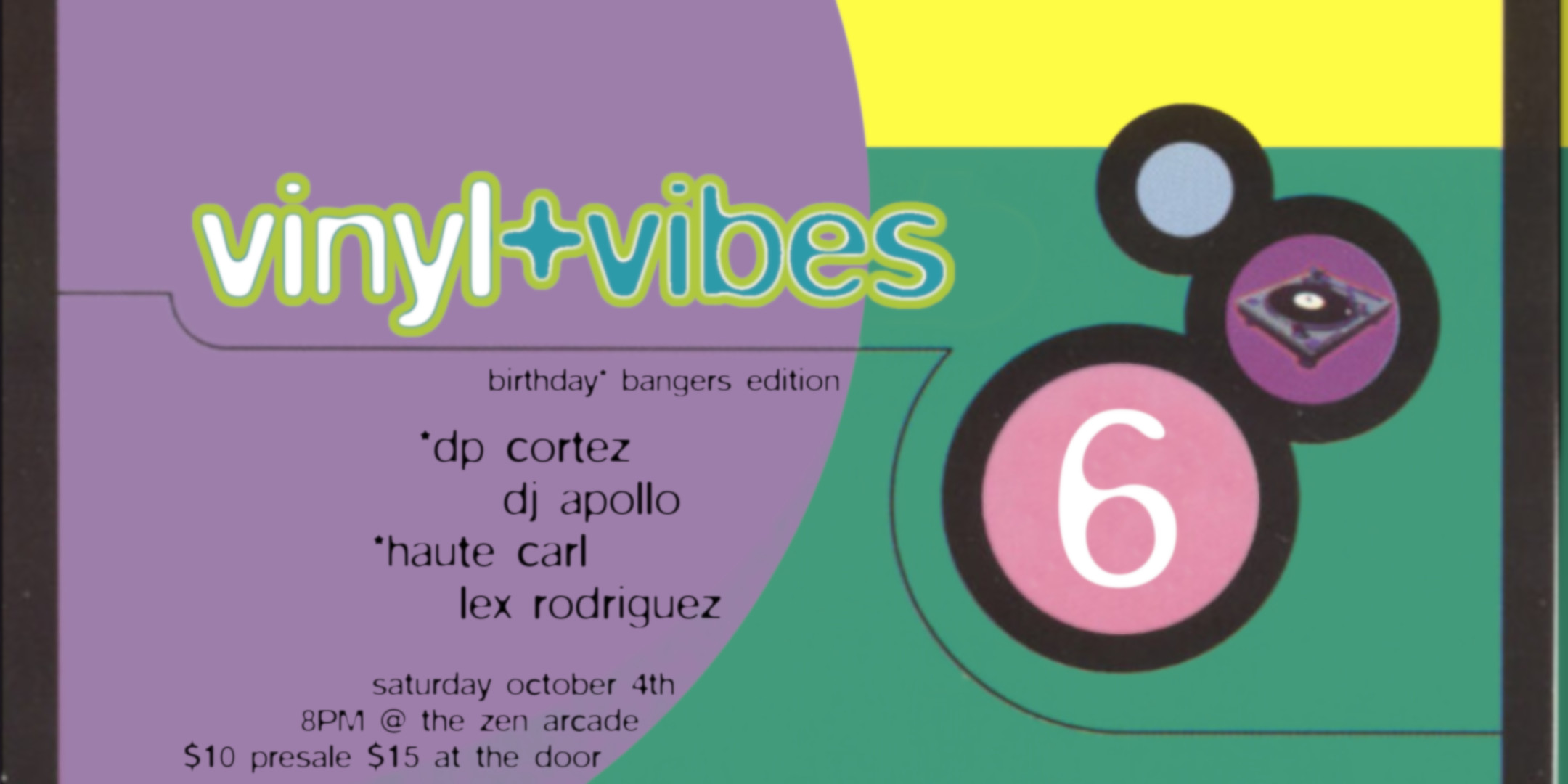 haute carl presents Vinyl + Vibes 6: BIRTHDAY BANGERS edition at Hook and Ladder