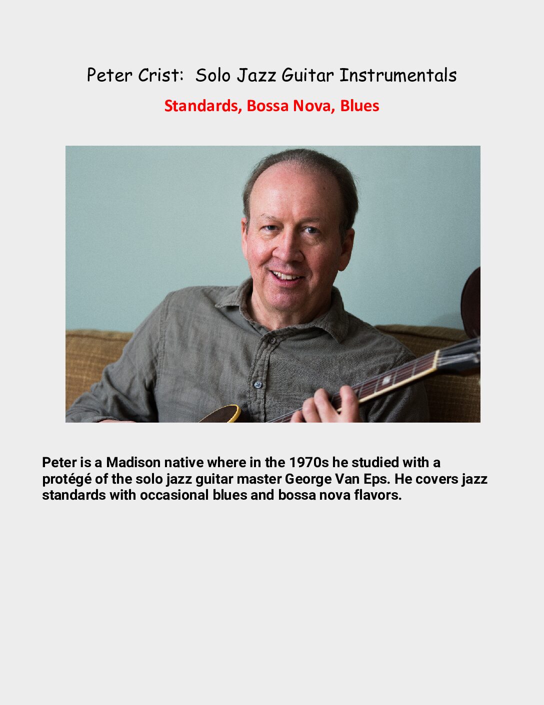 Peter Crist at Finnish Bistro