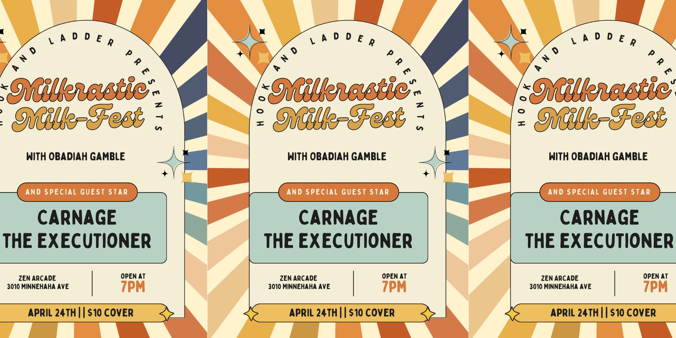 Milkfest: MILK Palace, Obadiah Gamble, Carnage the Executioner